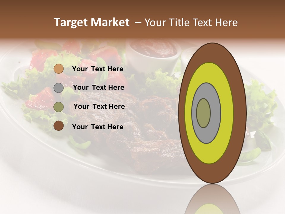 Meat Eating Plate PowerPoint Template