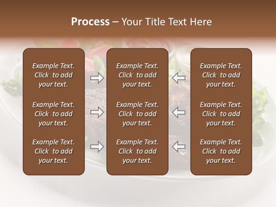 Meat Eating Plate PowerPoint Template