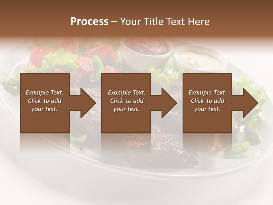 Meat Eating Plate PowerPoint Template