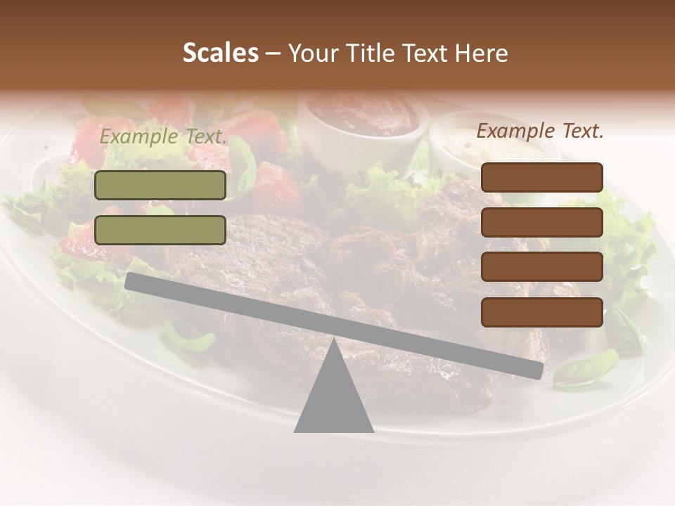 Meat Eating Plate PowerPoint Template