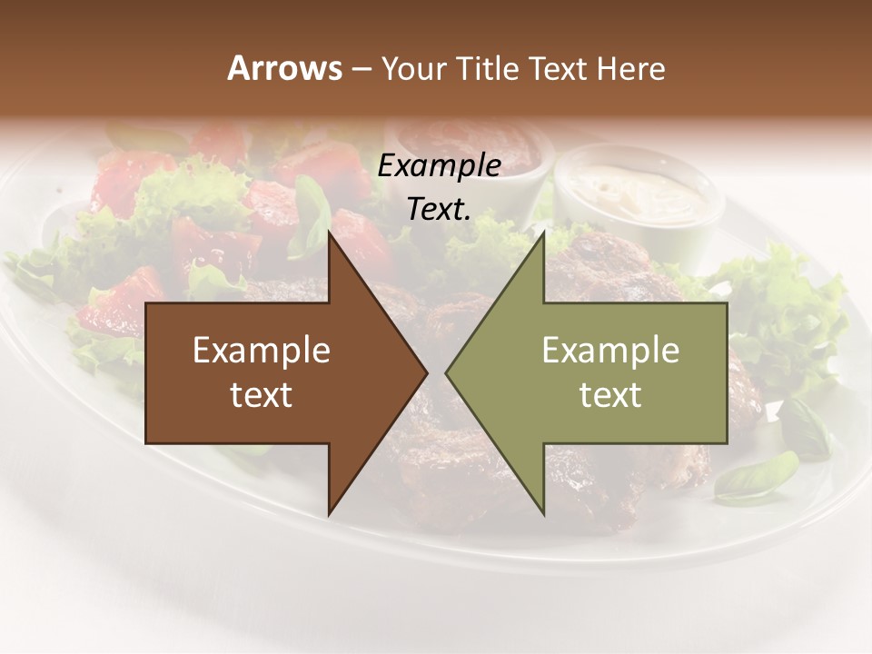 Meat Eating Plate PowerPoint Template