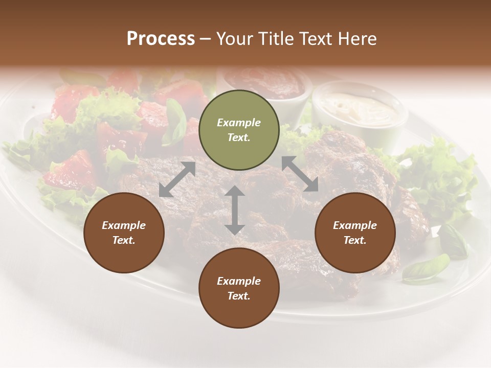 Meat Eating Plate PowerPoint Template