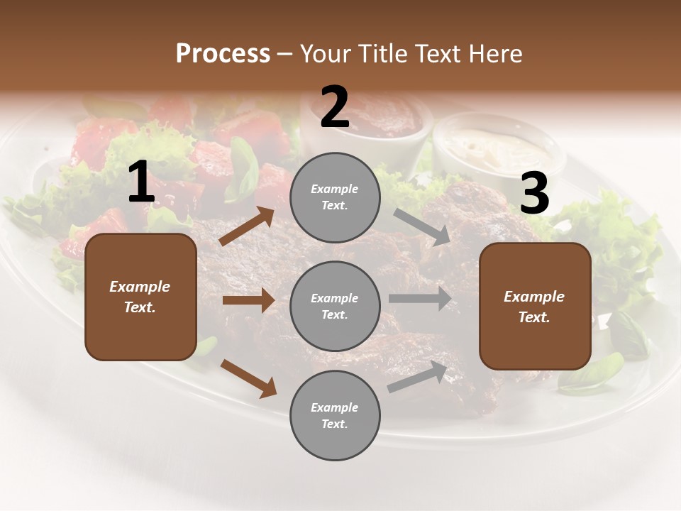Meat Eating Plate PowerPoint Template