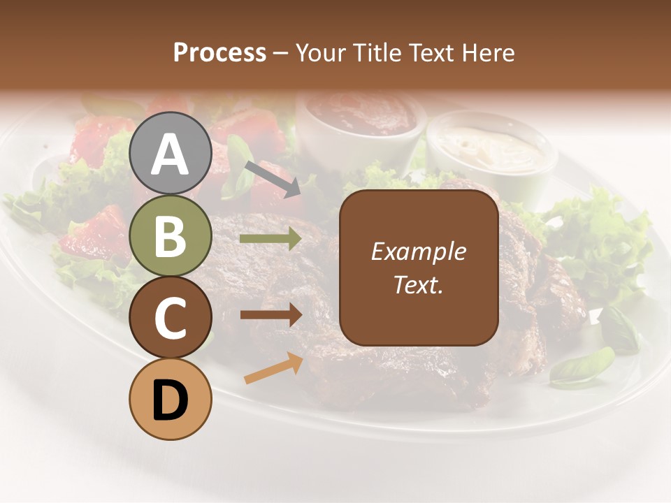 Meat Eating Plate PowerPoint Template
