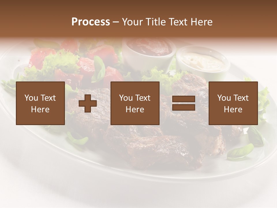 Meat Eating Plate PowerPoint Template