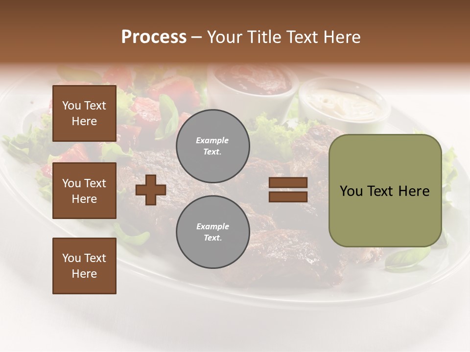 Meat Eating Plate PowerPoint Template