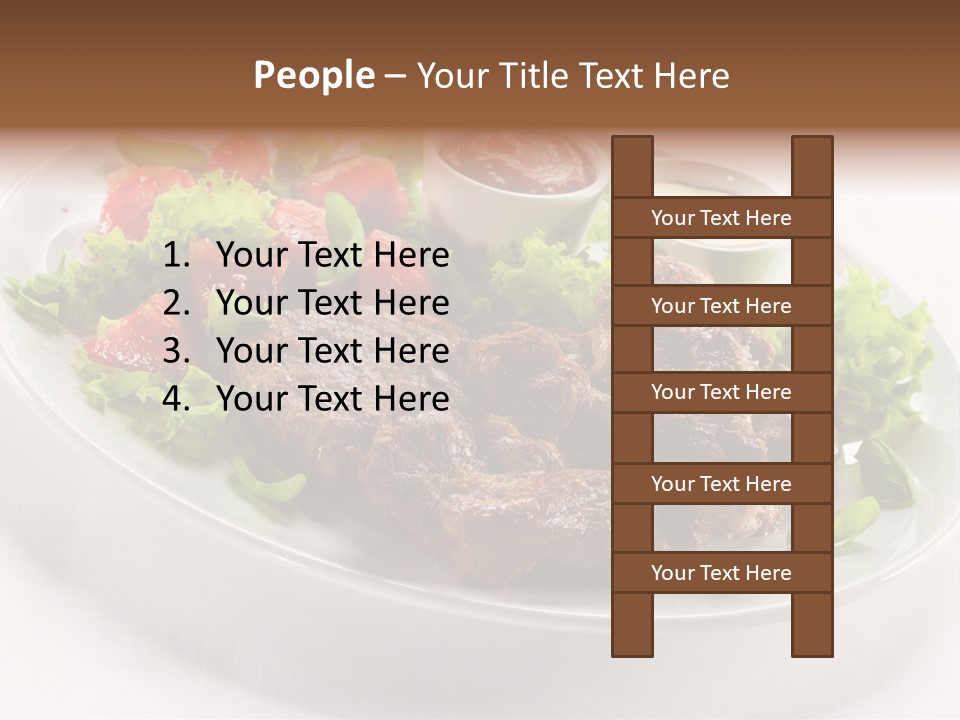 Meat Eating Plate PowerPoint Template