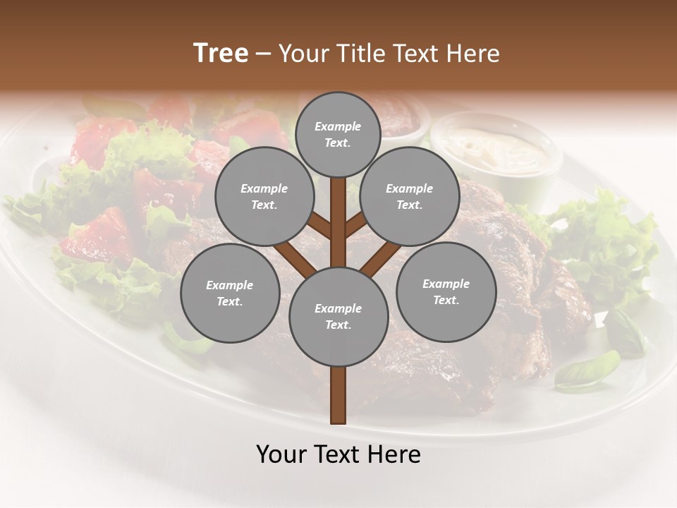 Meat Eating Plate PowerPoint Template