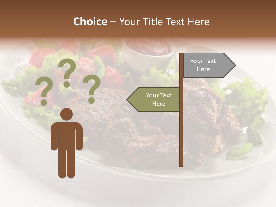 Meat Eating Plate PowerPoint Template