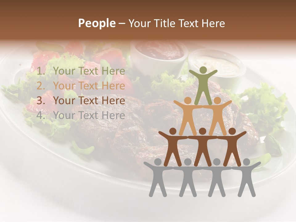 Meat Eating Plate PowerPoint Template