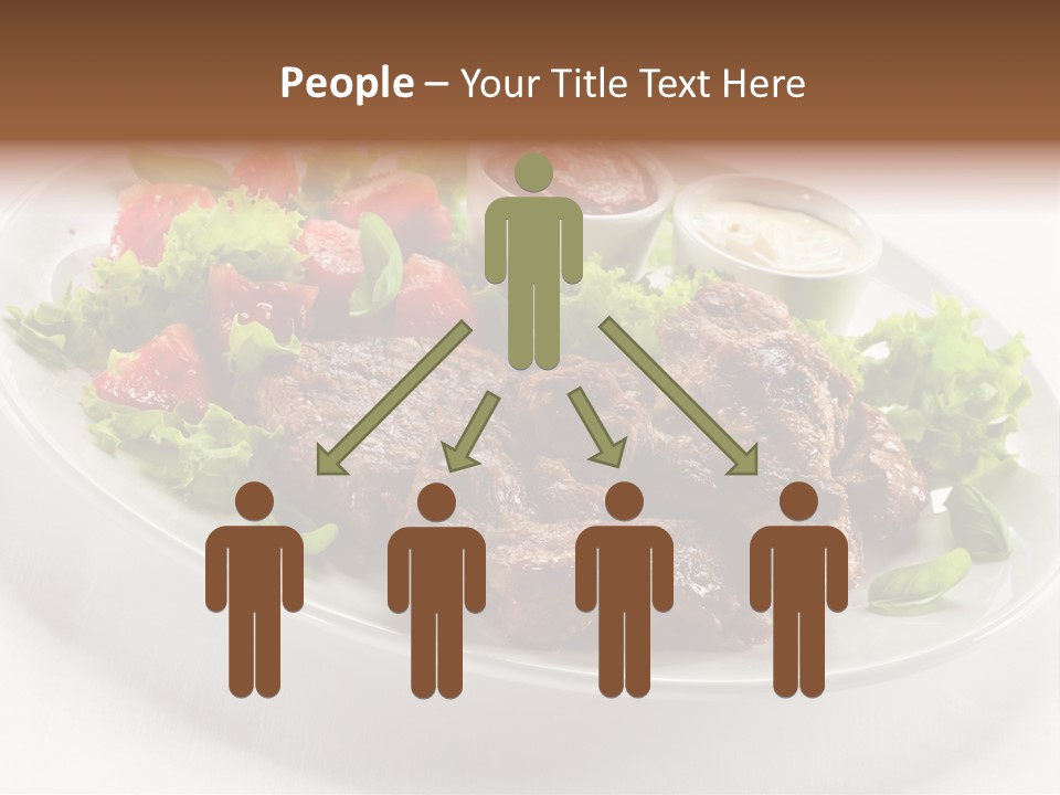 Meat Eating Plate PowerPoint Template