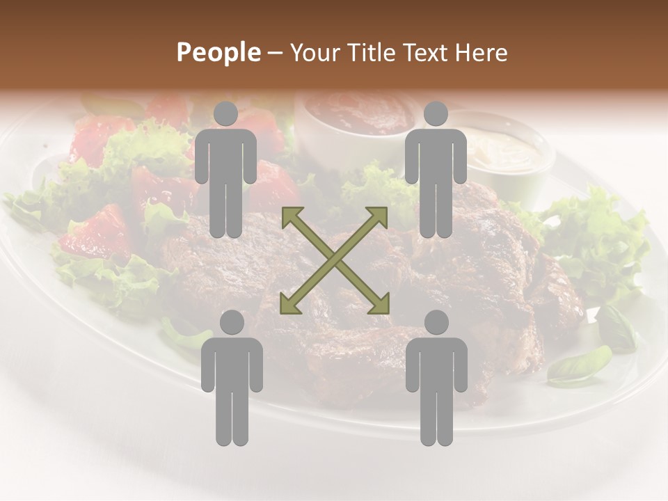 Meat Eating Plate PowerPoint Template