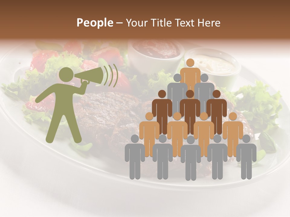 Meat Eating Plate PowerPoint Template