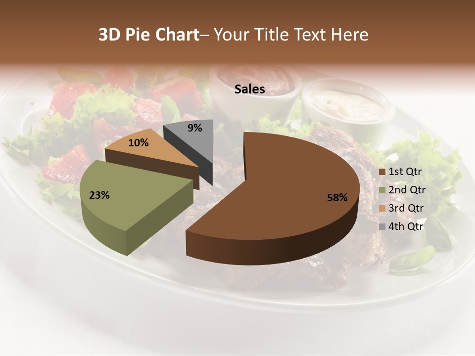 Meat Eating Plate PowerPoint Template