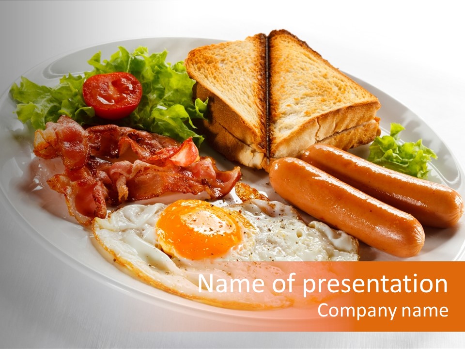 Slice Yolk Egg PowerPoint Template