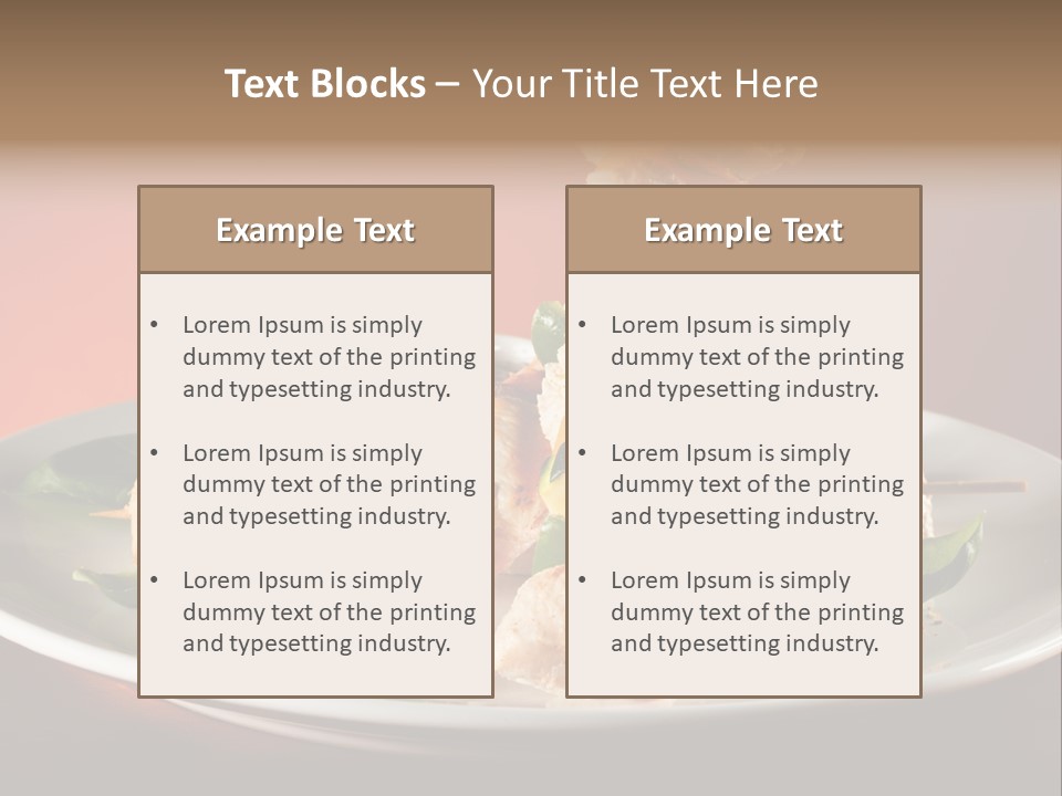 Food Vegetable Dish PowerPoint Template