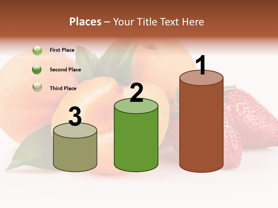 Berry Background Fragment PowerPoint Template