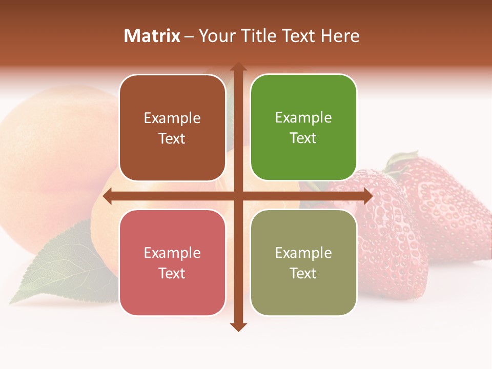 Berry Background Fragment PowerPoint Template