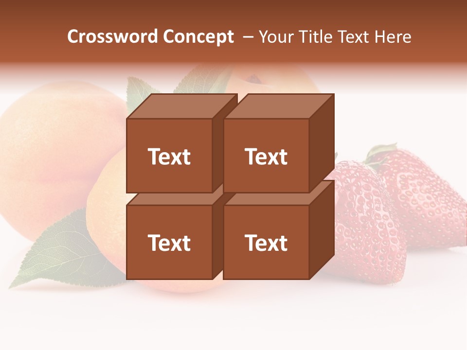 Berry Background Fragment PowerPoint Template