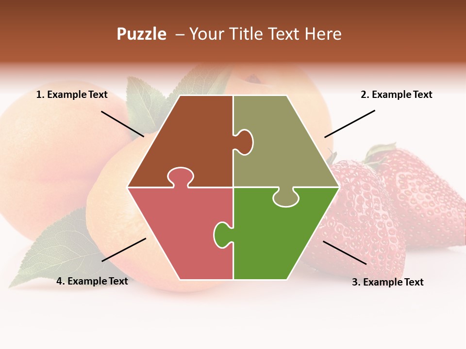 Berry Background Fragment PowerPoint Template