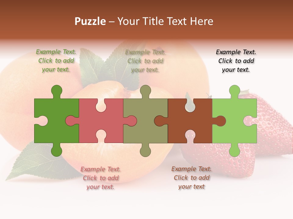 Berry Background Fragment PowerPoint Template