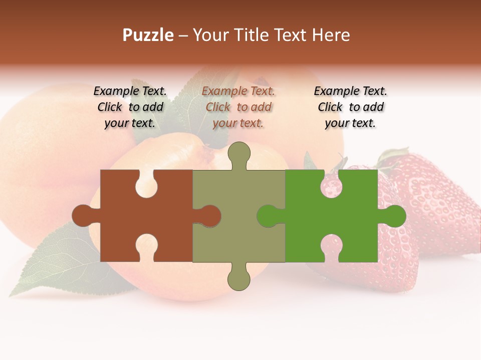 Berry Background Fragment PowerPoint Template