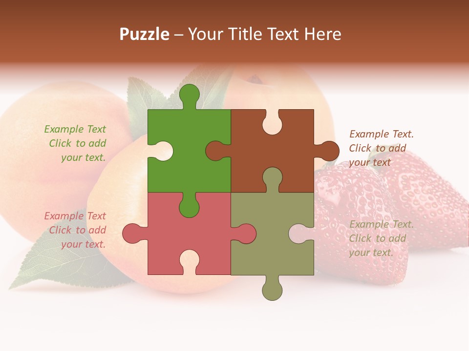 Berry Background Fragment PowerPoint Template