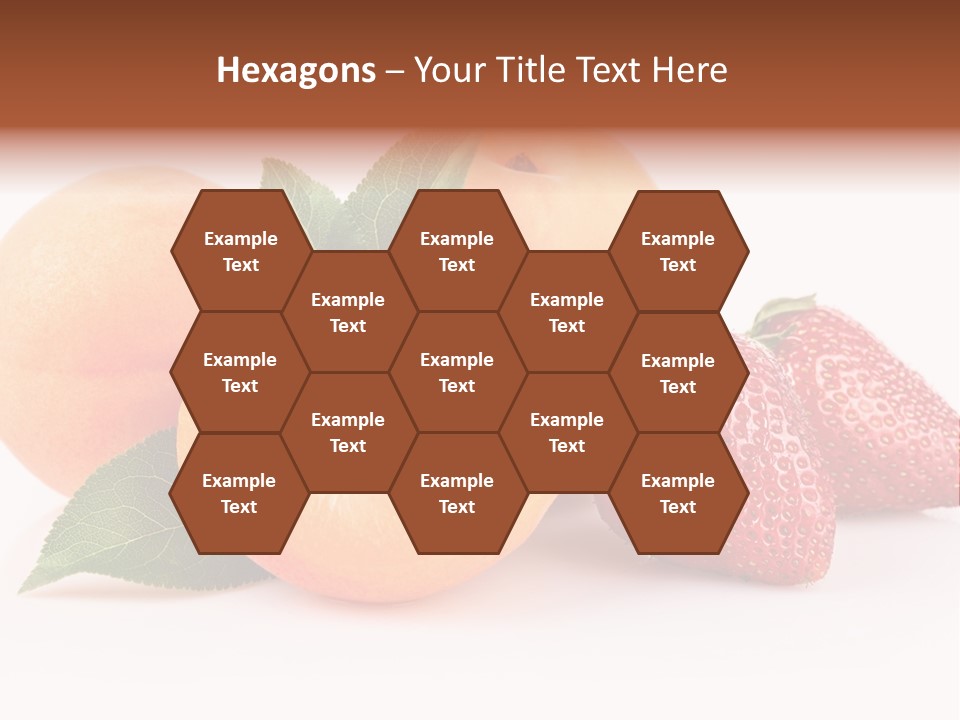 Berry Background Fragment PowerPoint Template