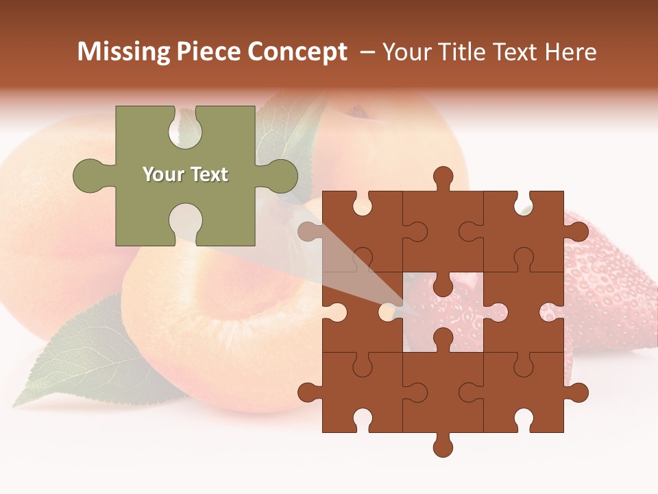 Berry Background Fragment PowerPoint Template