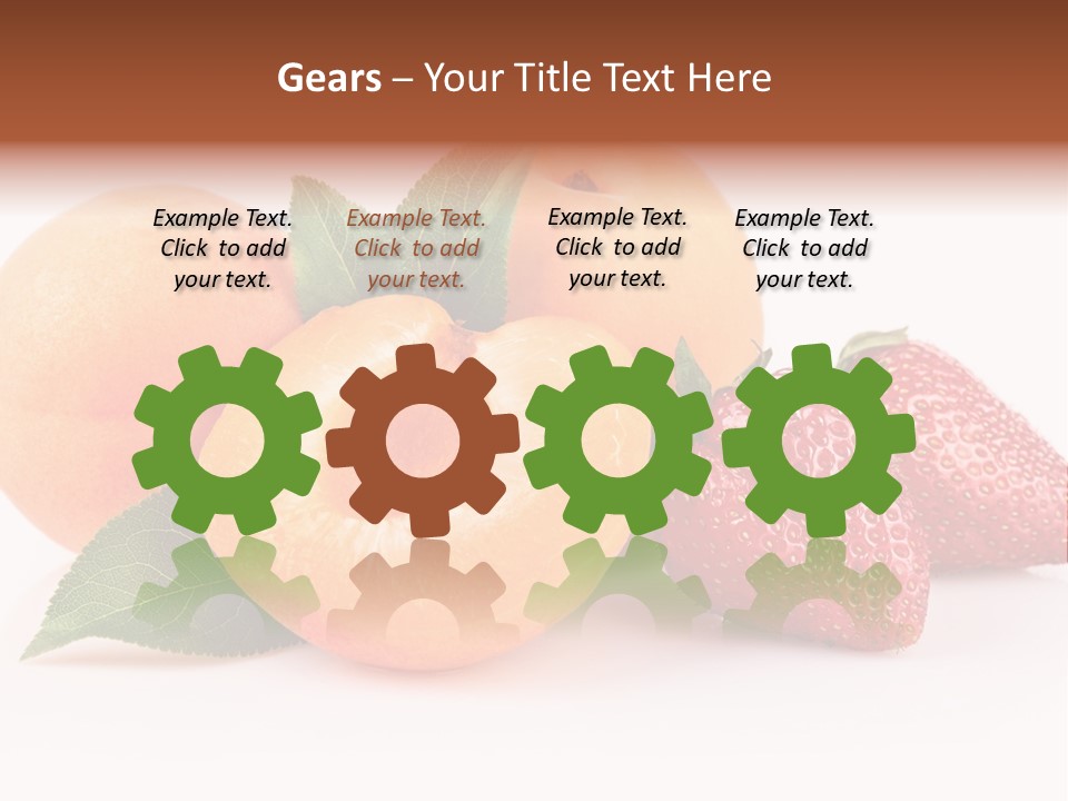 Berry Background Fragment PowerPoint Template