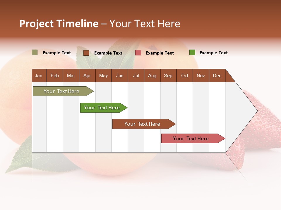 Berry Background Fragment PowerPoint Template