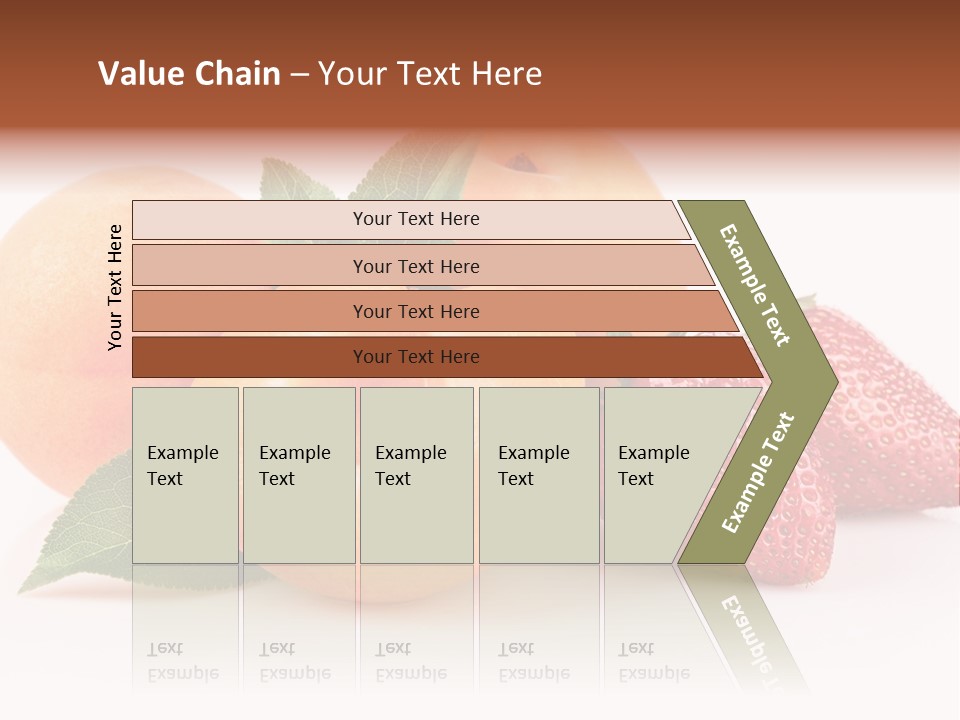 Berry Background Fragment PowerPoint Template