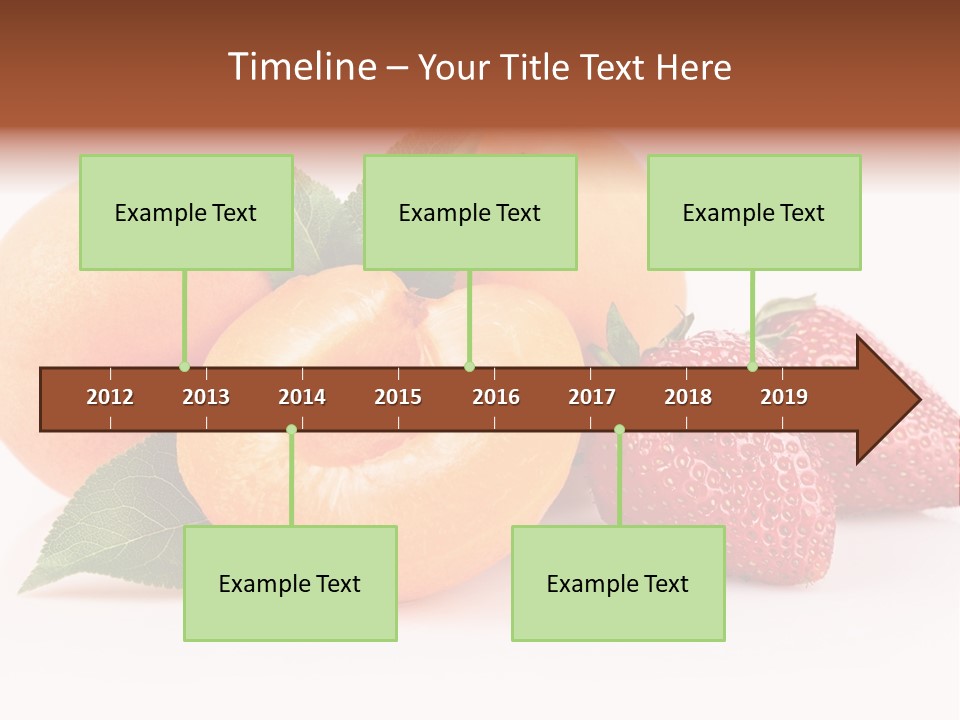 Berry Background Fragment PowerPoint Template