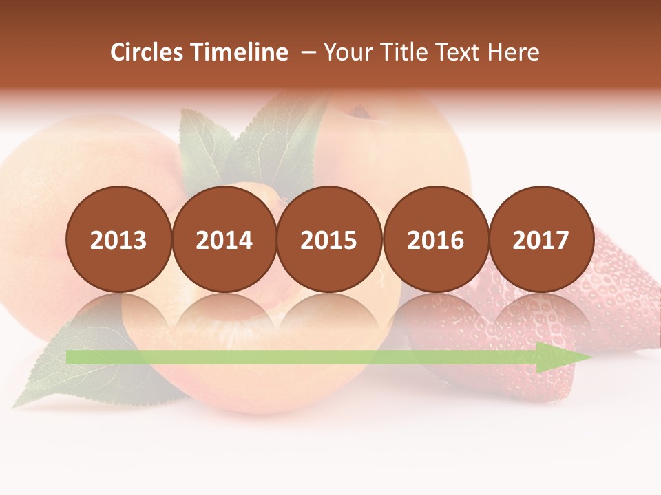 Berry Background Fragment PowerPoint Template