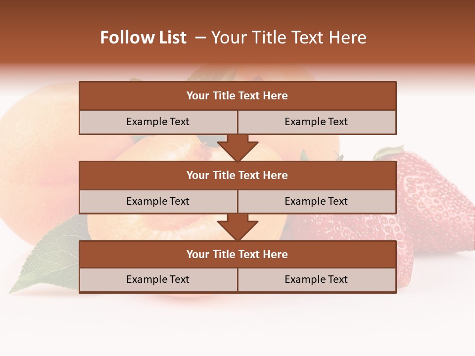 Berry Background Fragment PowerPoint Template