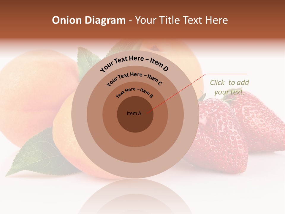 Berry Background Fragment PowerPoint Template