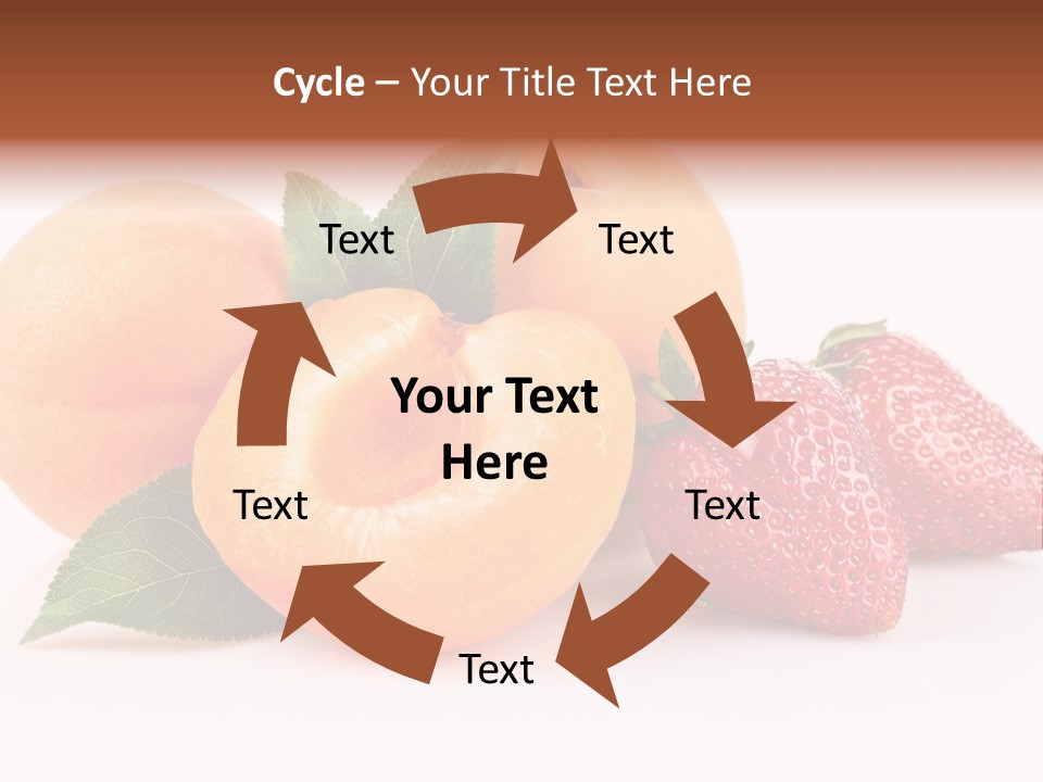 Berry Background Fragment PowerPoint Template