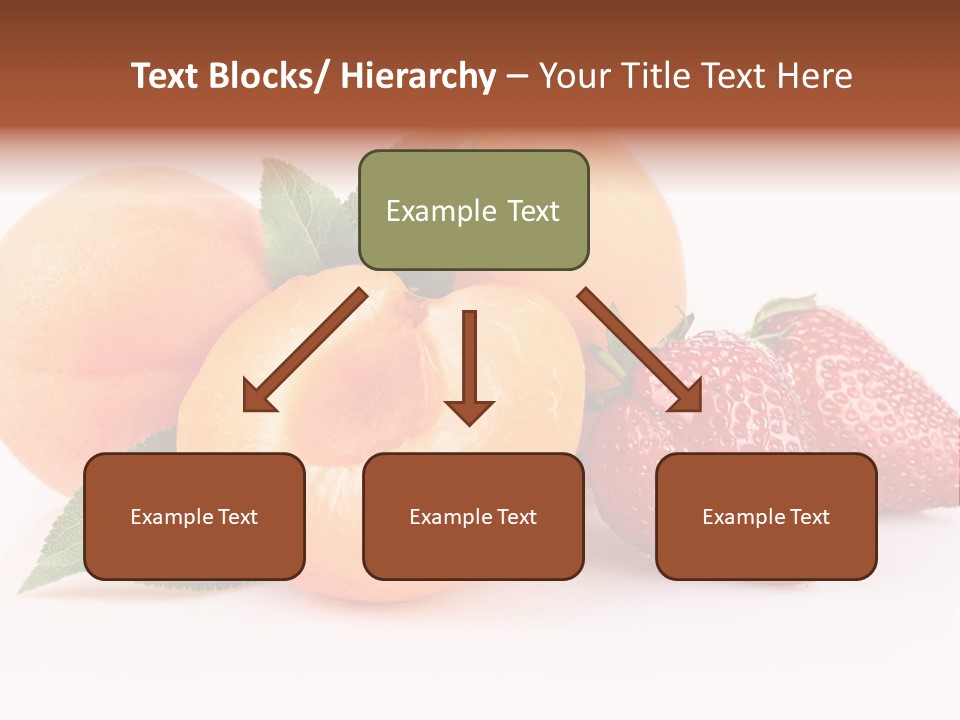 Berry Background Fragment PowerPoint Template