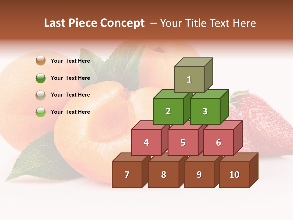 Berry Background Fragment PowerPoint Template