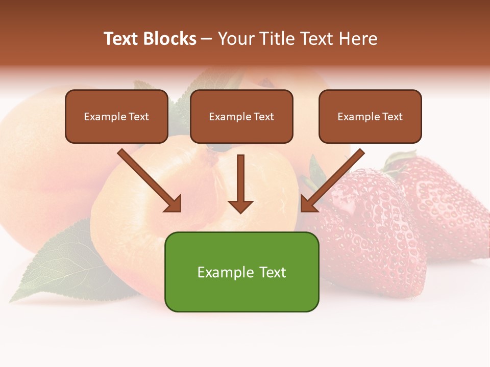 Berry Background Fragment PowerPoint Template