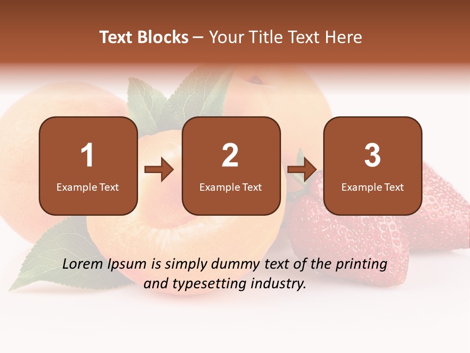 Berry Background Fragment PowerPoint Template