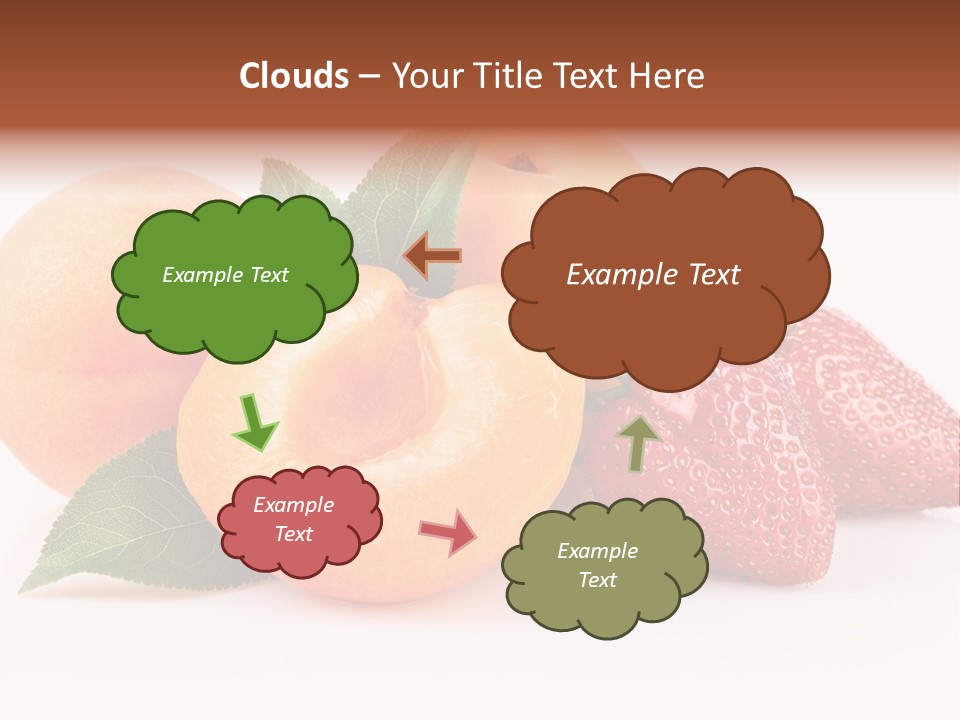 Berry Background Fragment PowerPoint Template
