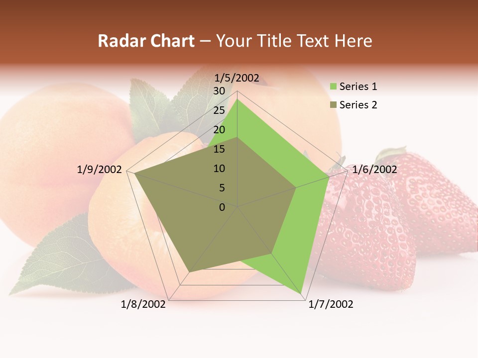 Berry Background Fragment PowerPoint Template