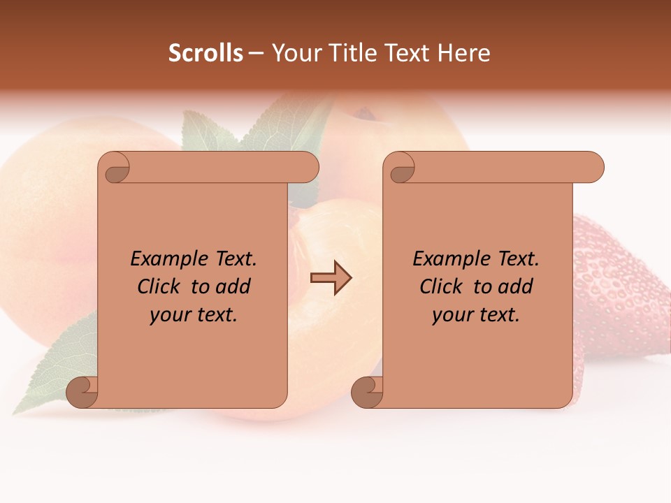 Berry Background Fragment PowerPoint Template