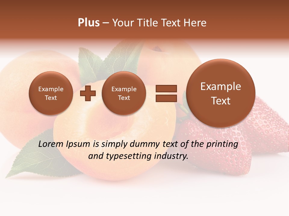 Berry Background Fragment PowerPoint Template