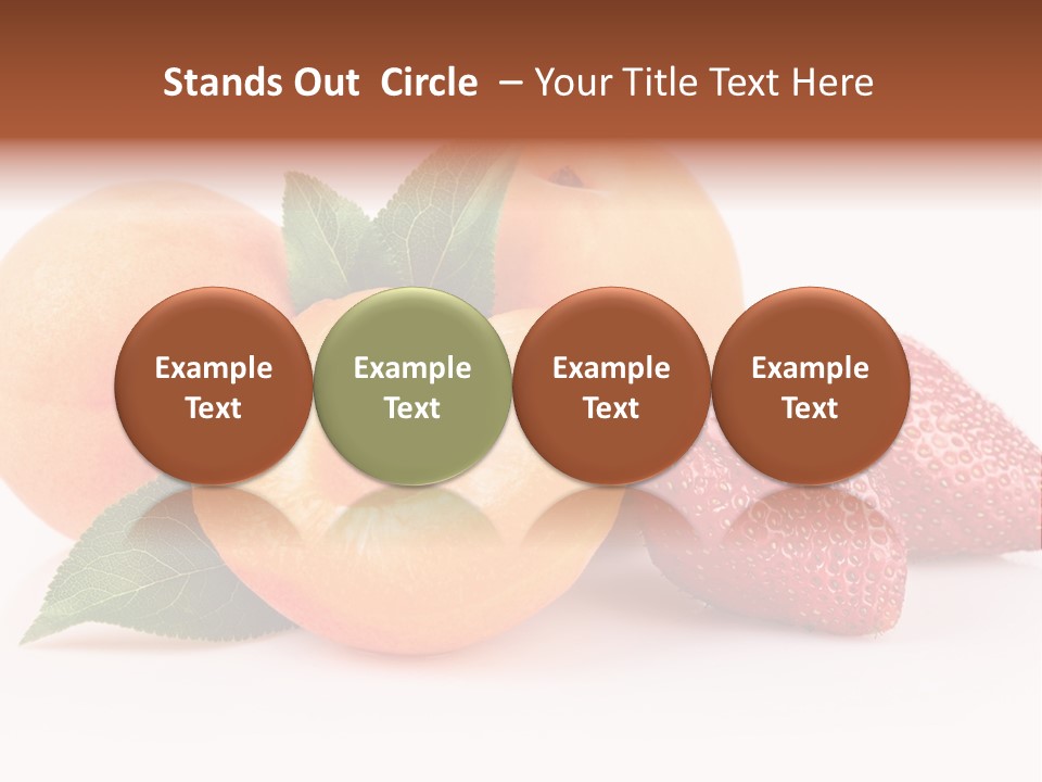 Berry Background Fragment PowerPoint Template