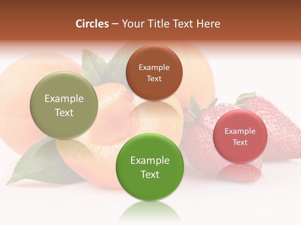 Berry Background Fragment PowerPoint Template