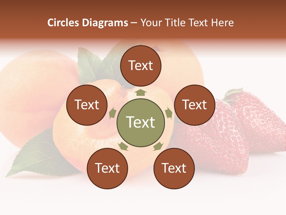 Berry Background Fragment PowerPoint Template