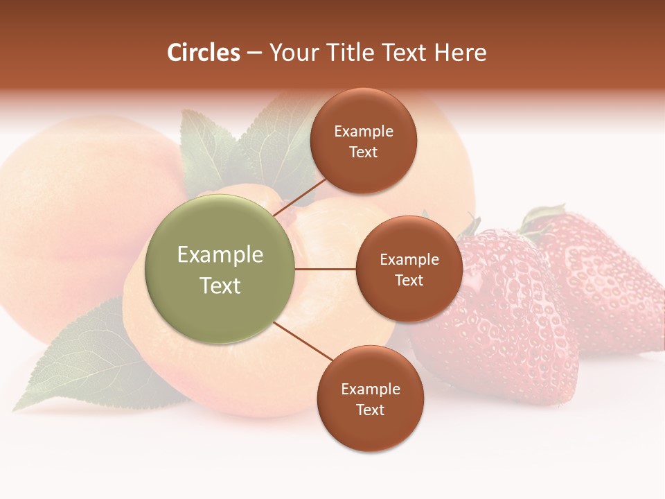 Berry Background Fragment PowerPoint Template