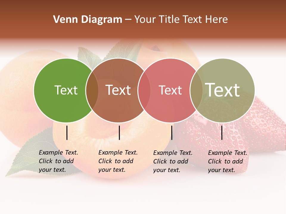 Berry Background Fragment PowerPoint Template